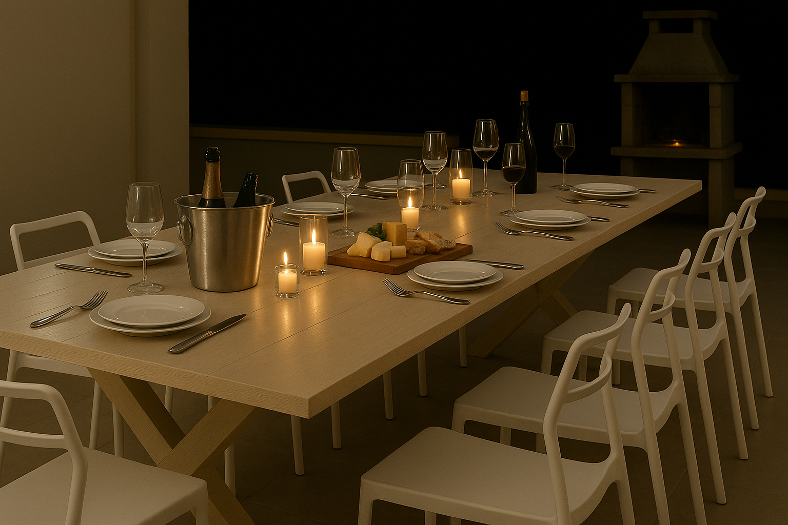 outside table